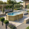 Altanka Piscines bois Marron Bois