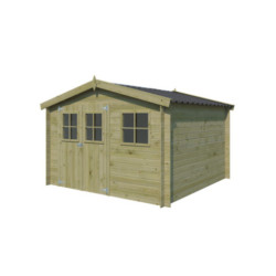 Gardenas Abris de jardin en bois Marron Bois massif 8.7m²