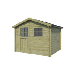 Gardenas Abris de jardin en bois Marron Bois massif 7.3m²