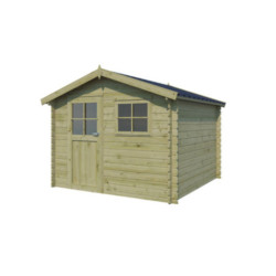 Gardenas Abris de jardin en bois Marron Bois massif 8.7m²