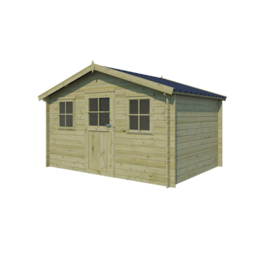 Gardenas Abris de jardin en bois Marron Bois massif 11.36m²
