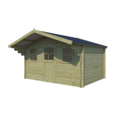 Gardenas Abris de jardin en bois Marron Bois massif 11.36m²