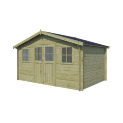 Gardenas Abris de jardin en bois Marron Bois massif 12.2m²