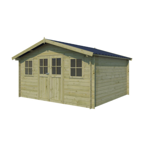 Gardenas Abris de jardin en bois Marron Bois massif 16m²