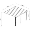 X-Metal Abri de jardin métal Marron Acier galvanisé 5.5m²