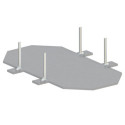 Gardenas Carport Marron Bois massif 17m²