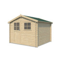Gardenas Abris de jardin en bois Marron Bois massif 8.7m²