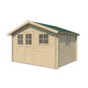 Gardenas Abris de jardin en bois Marron Bois massif 10.5m²