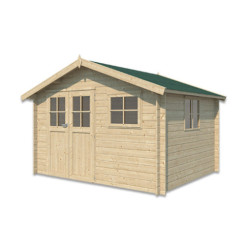 Gardenas Abris de jardin en bois Marron Bois massif 10.5m²