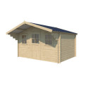 Gardenas Abris de jardin en bois Marron Bois massif 11.36m²