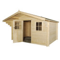 Gardenas Abris de jardin en bois Marron Bois massif 11.36m²