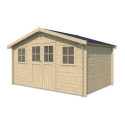 Gardenas Abris de jardin en bois Marron Bois massif 12.2m²