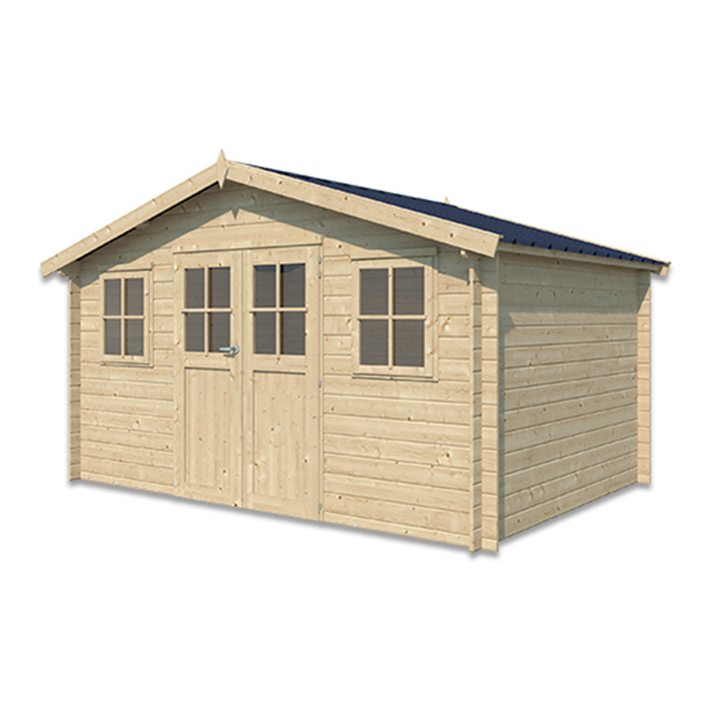 Gardenas Abris de jardin en bois Marron Bois massif 12.2m²