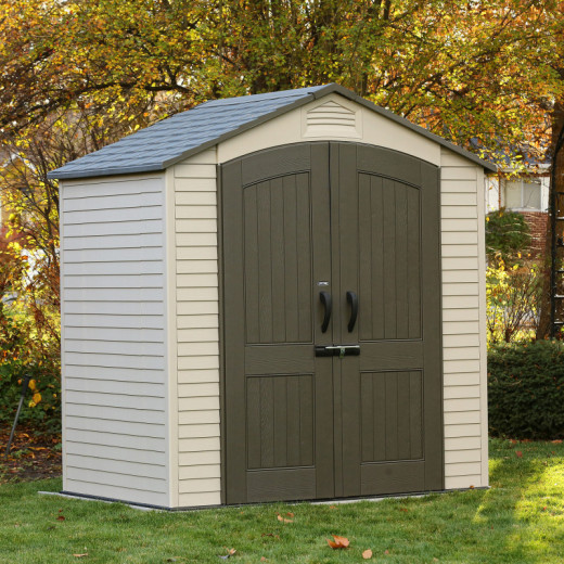 Lifetime Abri de jardin résine Beige Polyéthylène Haute Densité (HDPE) 2.88m²