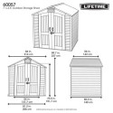 Lifetime Abri de jardin résine Beige Polyéthylène Haute Densité (HDPE) 2.88m²