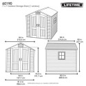 Lifetime Abri de jardin résine Beige Polyéthylène Haute Densité (HDPE) 4.3m²