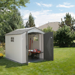 Lifetime Abri de jardin résine Beige Polyéthylène Haute Densité (HDPE) 5.8m²