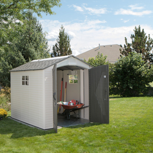Lifetime Abri de jardin résine Beige Polyéthylène Haute Densité (HDPE) 5.8m²