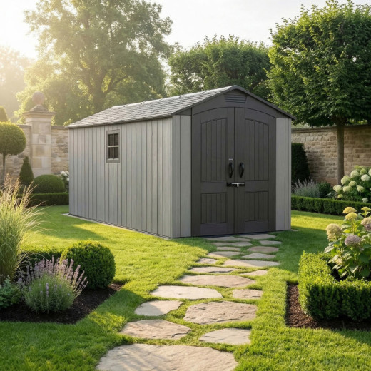 Lifetime Abri de jardin résine Beige Polyéthylène Haute Densité (HDPE) 8.69m²