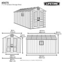 Lifetime Abri de jardin résine Beige Polyéthylène Haute Densité (HDPE) 8.69m²