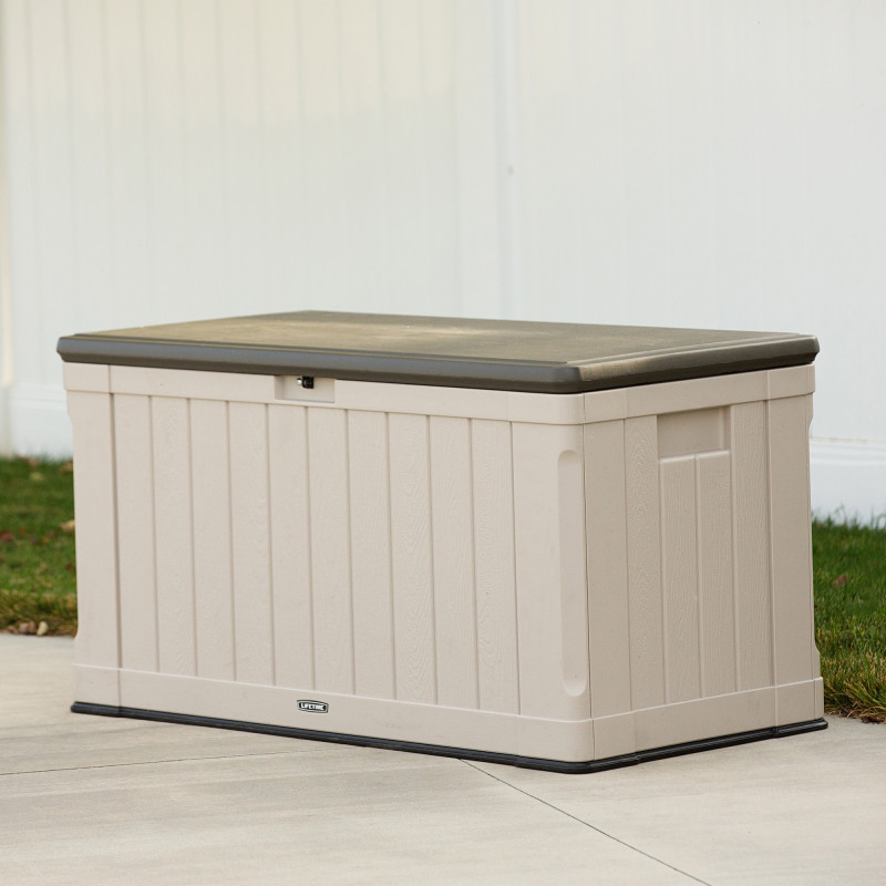 Lifetime Coffre de jardin Beige Polyéthylène Haute Densité (HDPE) 0.8m²
