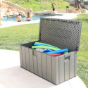 Lifetime Coffre de jardin Gris Polyéthylène Haute Densité (HDPE) 1.08m²