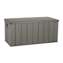 Lifetime Coffre de jardin Gris Polyéthylène Haute Densité (HDPE) 1.08m²
