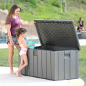 Lifetime Coffre de jardin Gris Polyéthylène Haute Densité (HDPE) 1.08m²