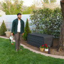 Lifetime Coffre de jardin Gris Polyéthylène Haute Densité (HDPE) 1.06m²