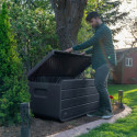 Lifetime Coffre de jardin Gris Polyéthylène Haute Densité (HDPE) 1.06m²