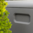 Lifetime Coffre de jardin Gris Polyéthylène Haute Densité (HDPE) 1.06m²