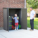 Lifetime Armoire de jardin Marron Polyéthylène Haute Densité (HDPE) 1.05m²
