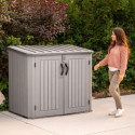 Lifetime Coffre de jardin Gris Polyéthylène Haute Densité (HDPE) 1.4m²