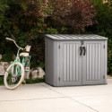 Lifetime Coffre de jardin Gris Polyéthylène Haute Densité (HDPE) 1.4m²