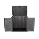 Lifetime Coffre de jardin Gris Polyéthylène Haute Densité (HDPE) 1.4m²