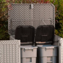 Lifetime Coffre de jardin Gris Polyéthylène Haute Densité (HDPE) 1.4m²