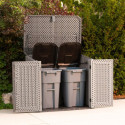 Lifetime Coffre de jardin Gris Polyéthylène Haute Densité (HDPE) 1.4m²