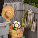 Lifetime Coffre de jardin Gris Polyéthylène Haute Densité (HDPE) 1.4m²