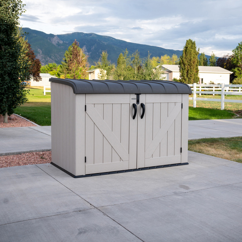 Lifetime Coffre de jardin Beige Polyéthylène Haute Densité (HDPE) 2.06m²