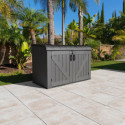 Lifetime Coffre de jardin Gris Polyéthylène Haute Densité (HDPE) 2.06m²