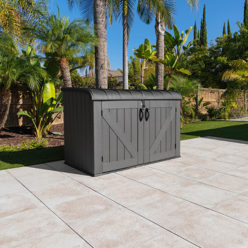 Lifetime Coffre de jardin Gris Polyéthylène Haute Densité (HDPE) 2.06m²