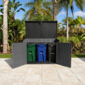 Lifetime Coffre de jardin Gris Polyéthylène Haute Densité (HDPE) 2.06m²
