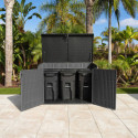 Lifetime Coffre de jardin Gris Polyéthylène Haute Densité (HDPE) 2.06m²