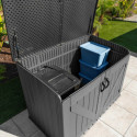 Lifetime Coffre de jardin Gris Polyéthylène Haute Densité (HDPE) 2.06m²