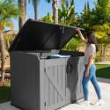Lifetime Coffre de jardin Gris Polyéthylène Haute Densité (HDPE) 2.06m²