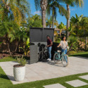 Lifetime Coffre de jardin Gris Polyéthylène Haute Densité (HDPE) 2.06m²