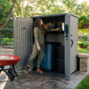 Lifetime Armoire de jardin Marron Polyéthylène Haute Densité (HDPE) 1.33m²