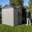 Lifetime Abri de jardin résine Gris Polyéthylène Haute Densité (HDPE) 5.77m²