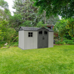 Lifetime Abri de jardin résine Gris Polyéthylène Haute Densité (HDPE) 7.2m²