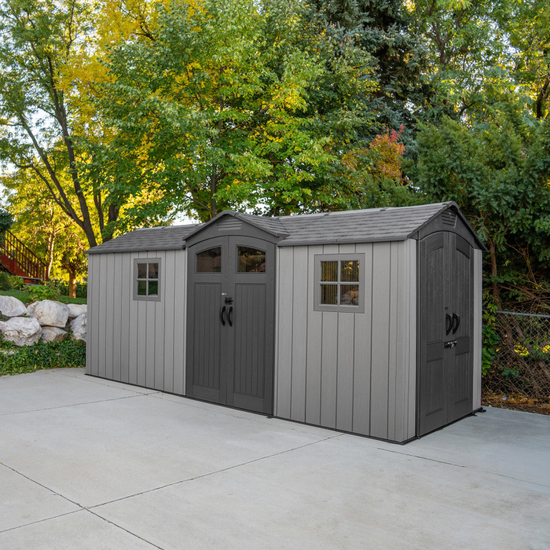 Lifetime Abri de jardin résine Gris Polyéthylène Haute Densité (HDPE) 10m²